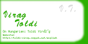 virag toldi business card